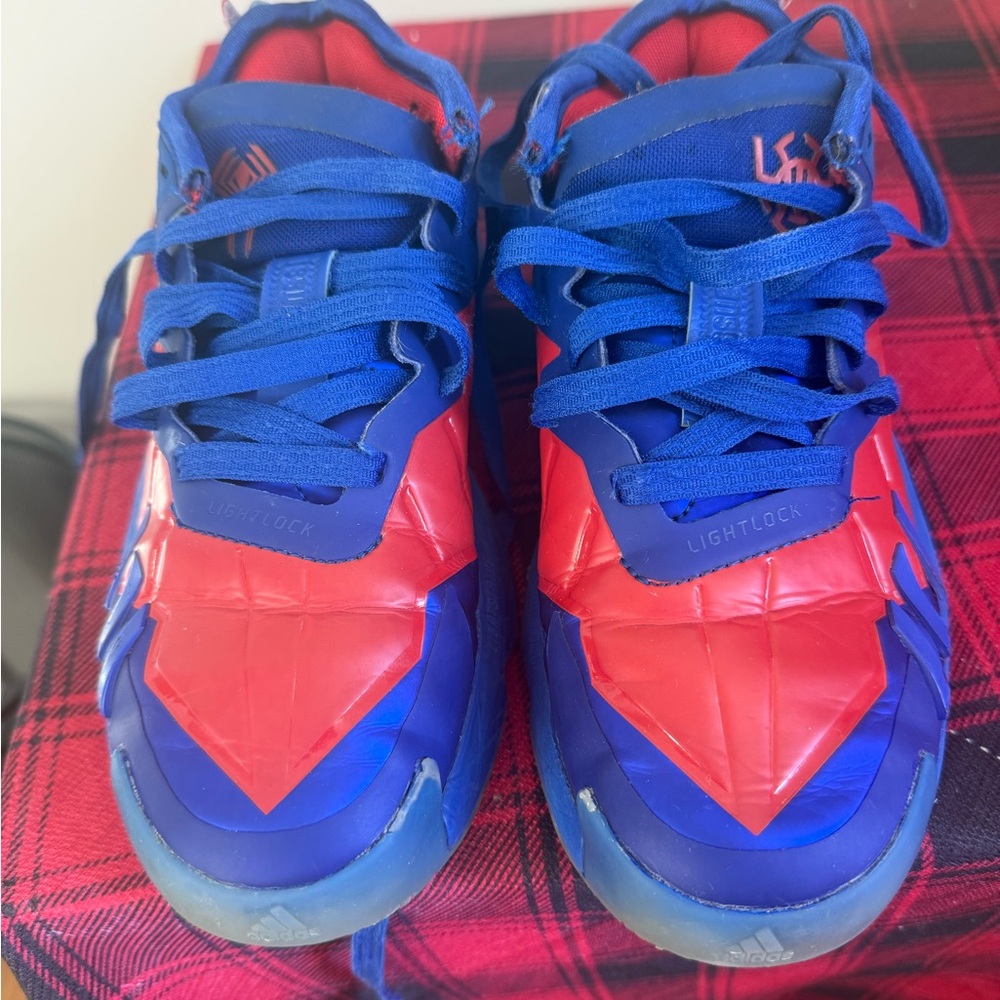 adidas Kids Blue and Red Lightlock Sneakers